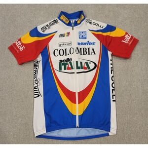 Santini Columbia Cycling‎ Jersey Federation Cycle Mens Large 48 Federacion